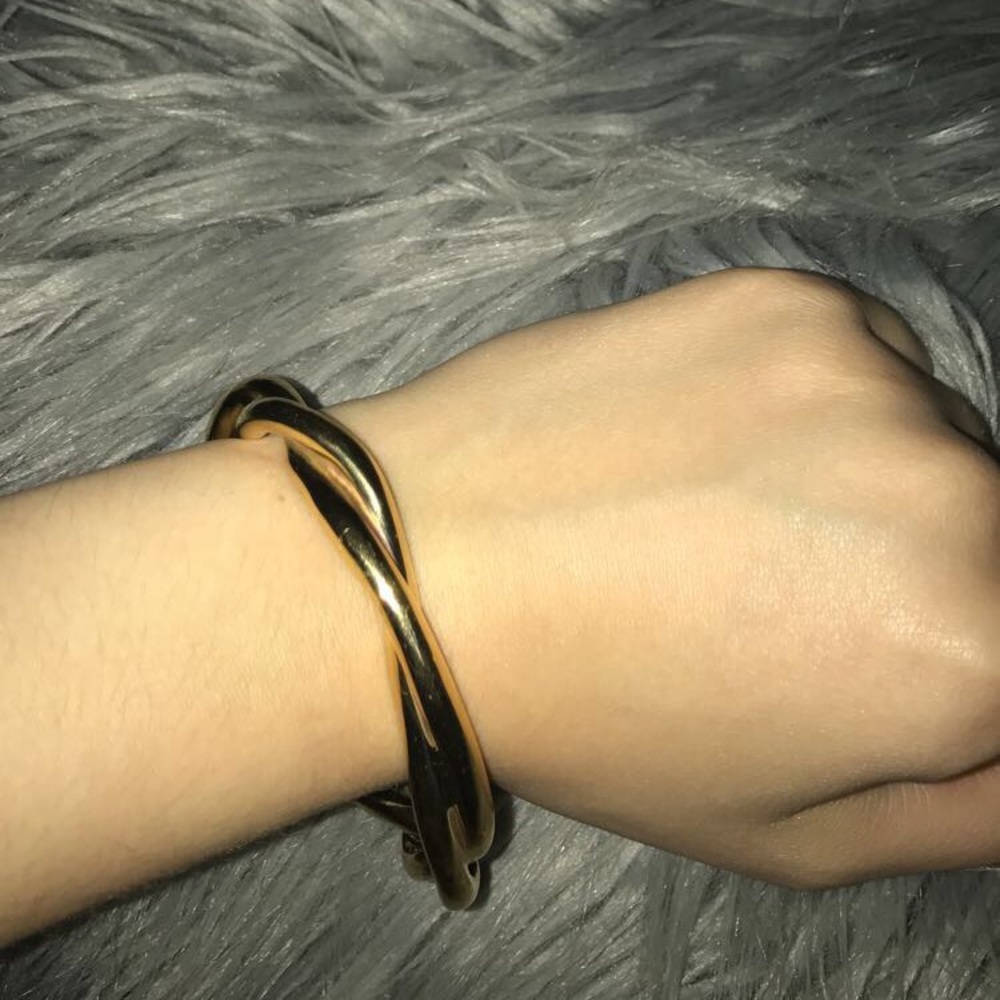 JCrew twisted gold bracelet