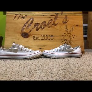 Converse white all stars size 7 men's 9 women's