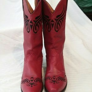Red Women's cowboy boots