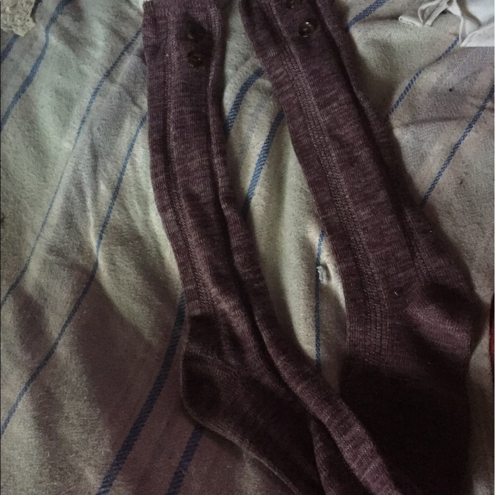 Lace topped boot socks