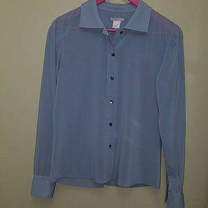 J.crew blue blouse size 4