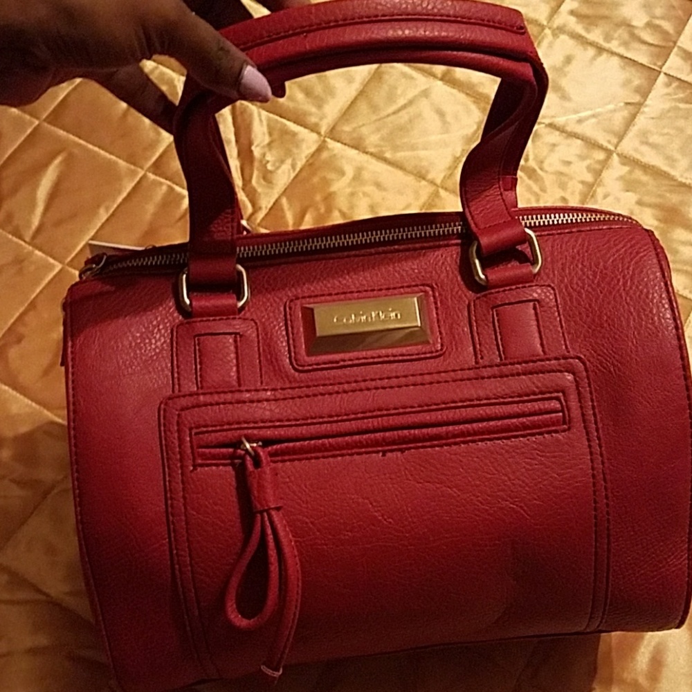 Elegant Red Calvin Klein Handbag!