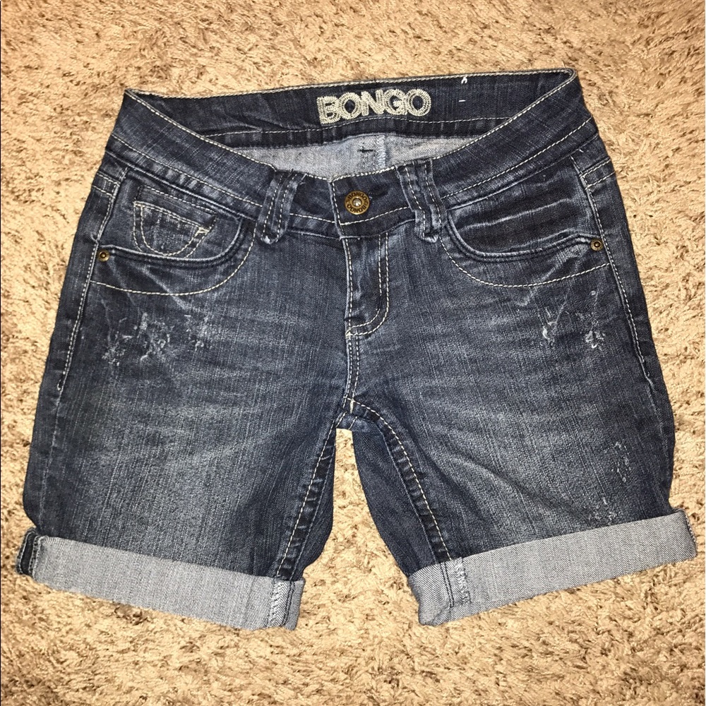 Denim Bermuda Shorts