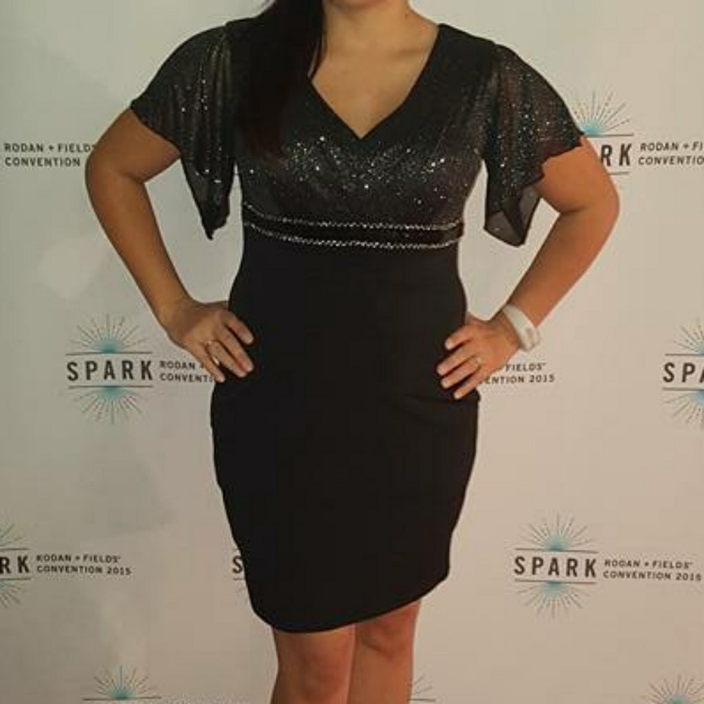 Black Formal Dress Size 6 Petite - Picture 4 of 4