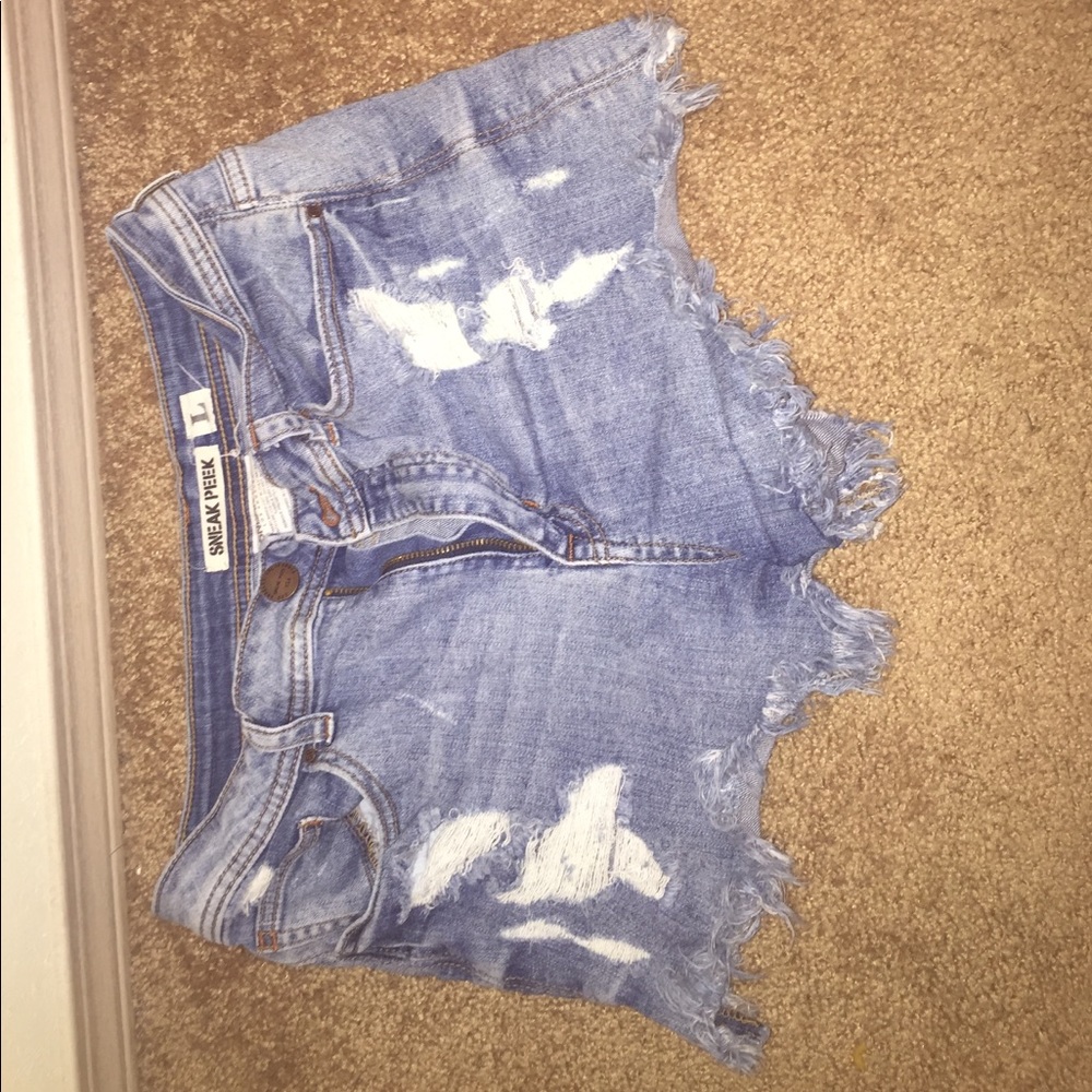 Jean high wasted shorts
