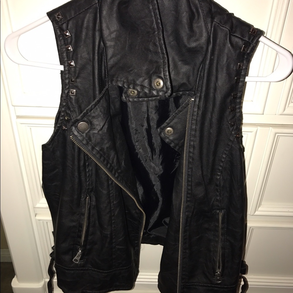 Leather vest
