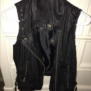 Leather vest