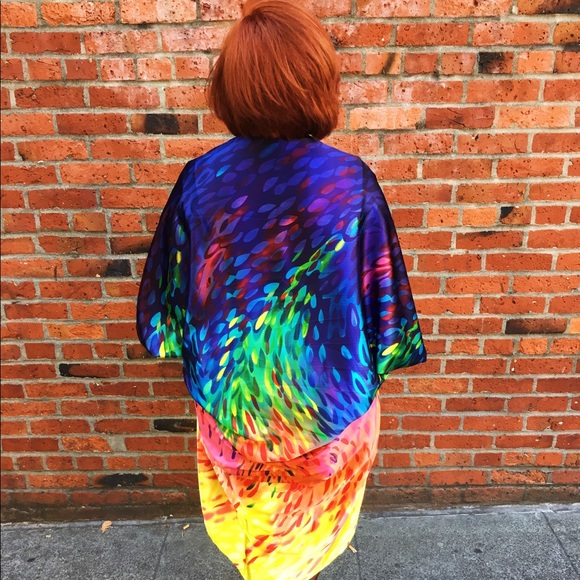 Boho Cardigan // Swimsuit Coverup // Boho Kimono - Picture 3 of 3