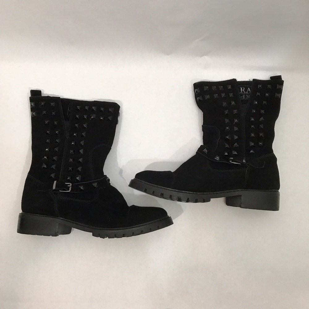 Brand-new Zara suede black boots