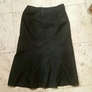 Dark jean skirt