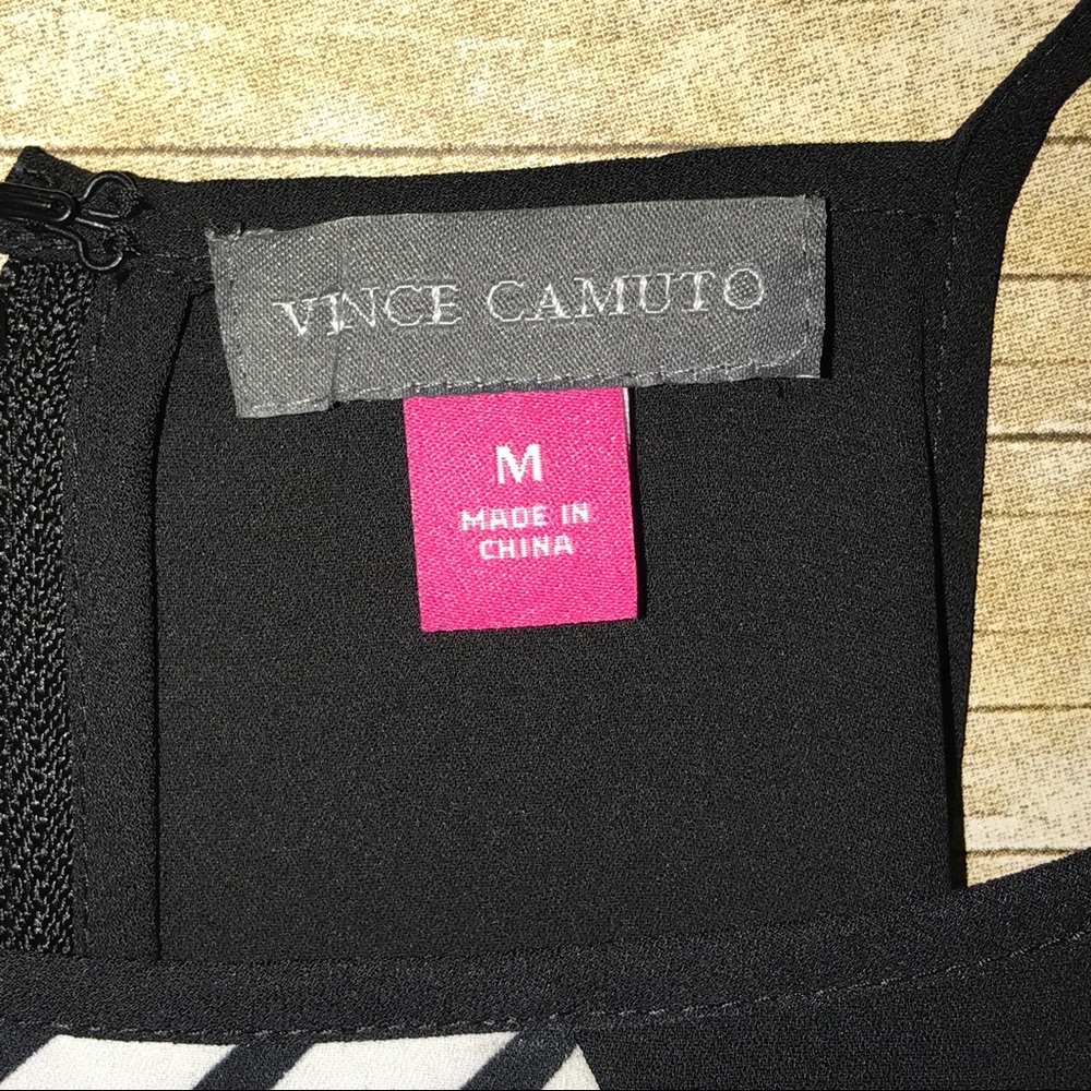 Vince Camuto Black & White Sleeveless Dress - Picture 5 of 8