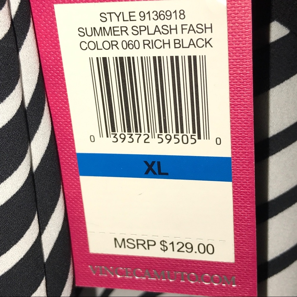 Vince Camuto Black & White Sleeveless Dress - Picture 8 of 8