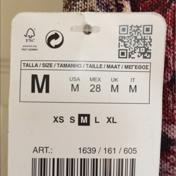 NWT ZARA floral-print pencil skirt - Picture 3 of 4