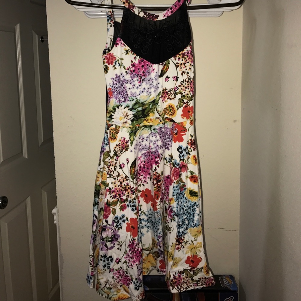 Flower mini dress