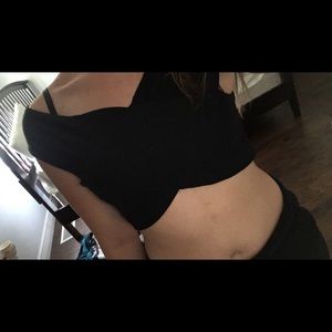 Off the shoulder crop top