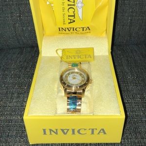 BEAUTIFUL NEW GOLD INVICTA WATCH