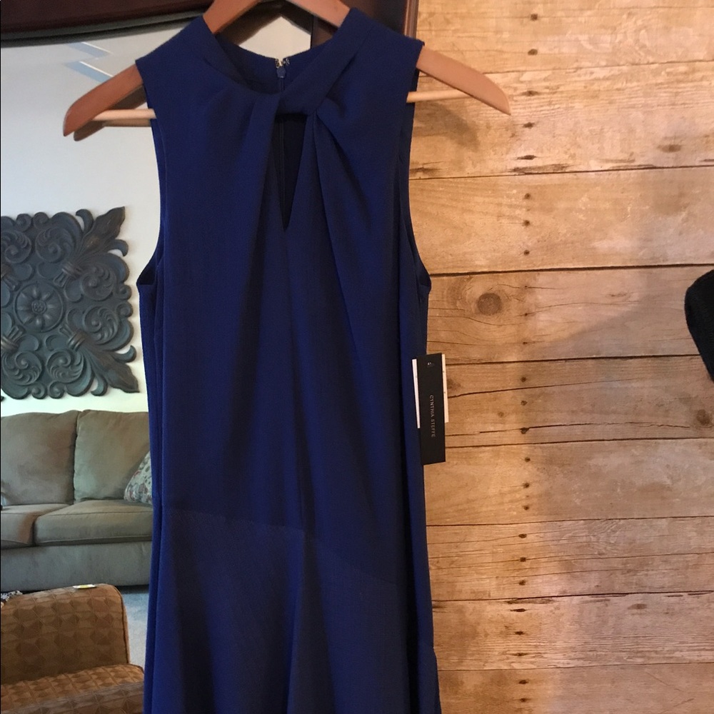 Cynthia Steffe Royal Blue Dress with Peep Knot