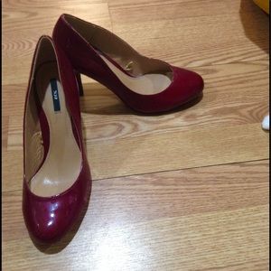 Burgundy pumps