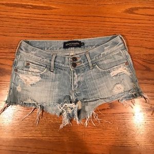 abercrombie kids jean shorts