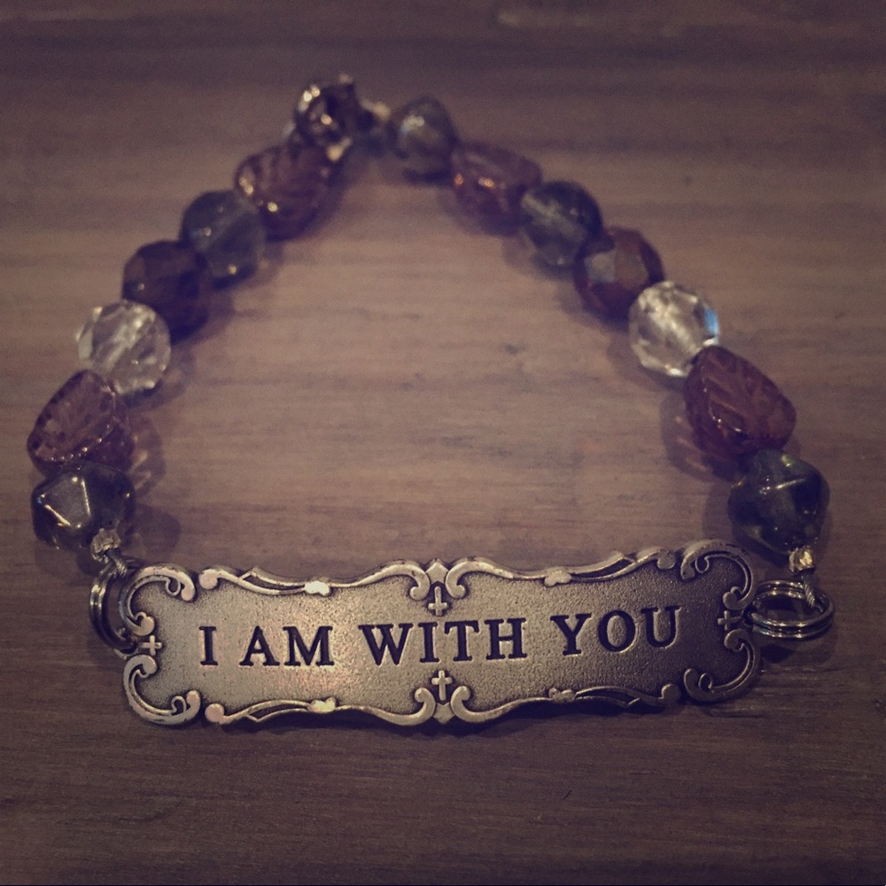 Jane "I Am With You" Cross Bracelet