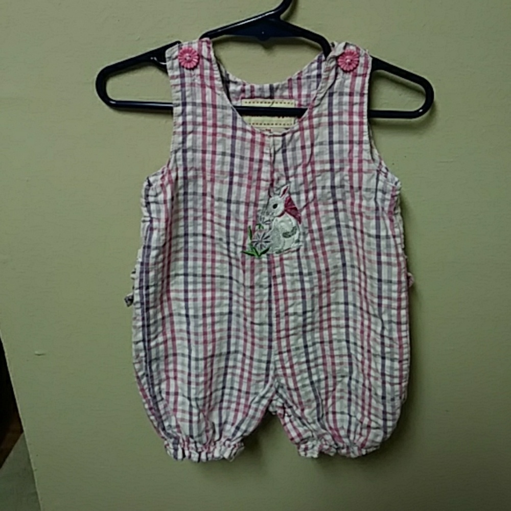 Toffee Apple 9M pink/purple Bunny Romper Outfit