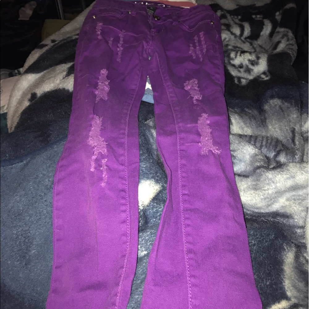 Rue 21 purple jeans