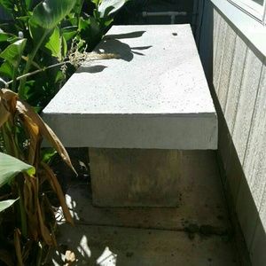 Concrete bench