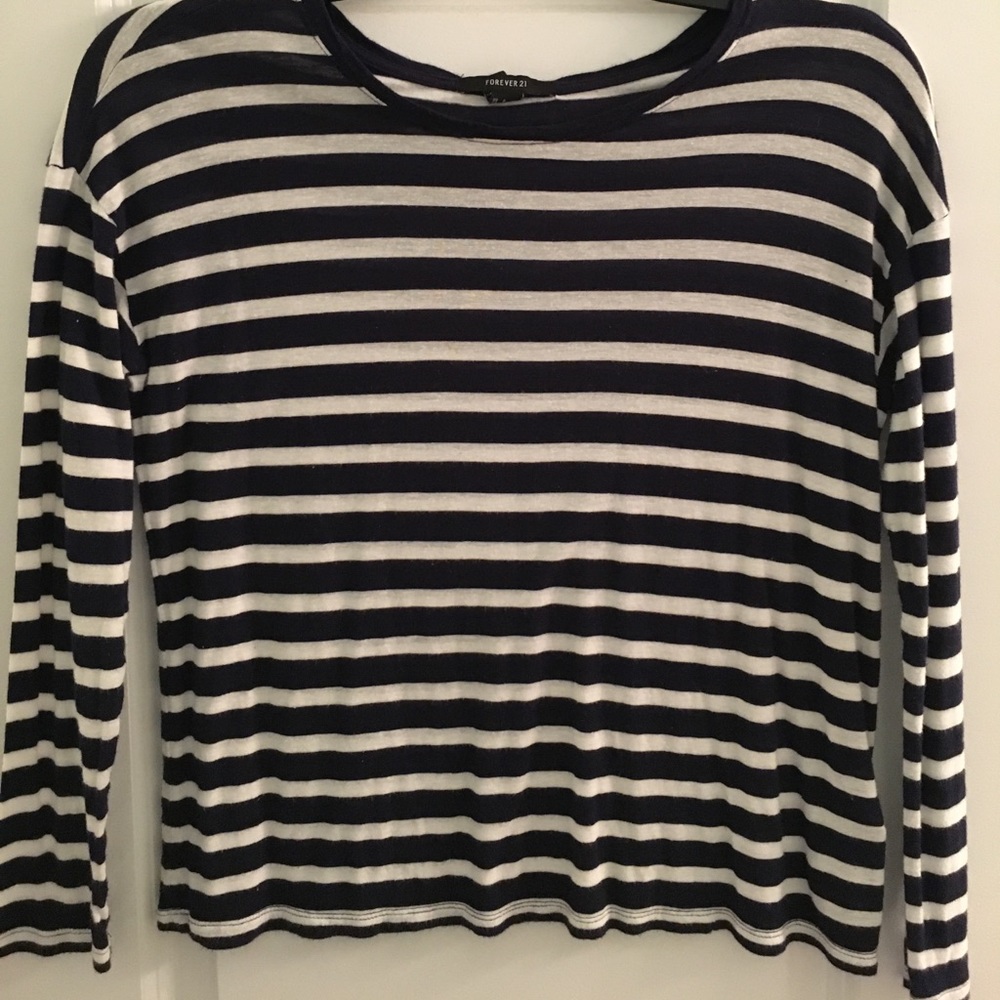 classy striped long sleeve