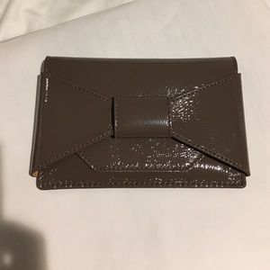 Banana Republic patent leather envelope clutch