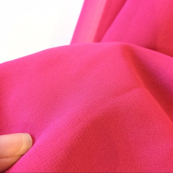 ARYN K. {Anthro} Bright Pink Asymmetric Neck Dress - Picture 6 of 8