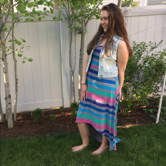Colorful Striped Hi-Low Dress from Target - Picture 1 of 6