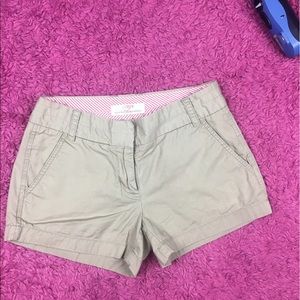 J. Crew Khaki Broken In Chino Shorts Size 00