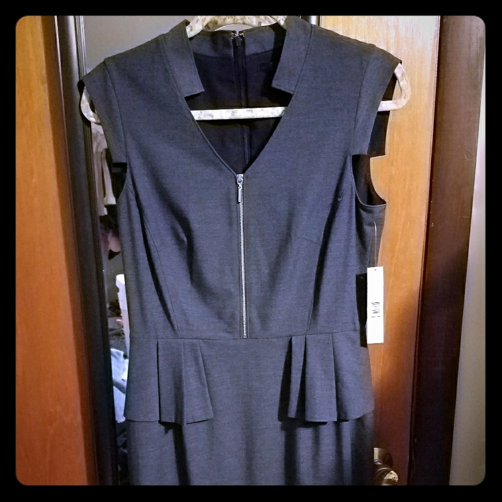 NWT sheath dress with peplum