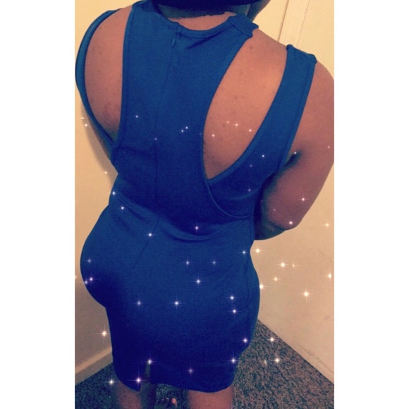 Blue body con dress - Picture 2 of 2