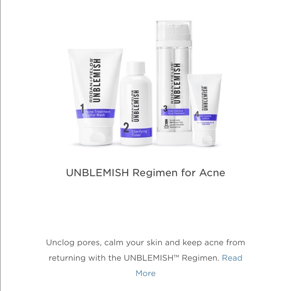 Rodan + Fields Unblemish cleanser kit