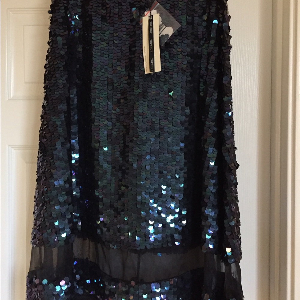 FINAL SALE! TOPSHOP sequins midi skirt