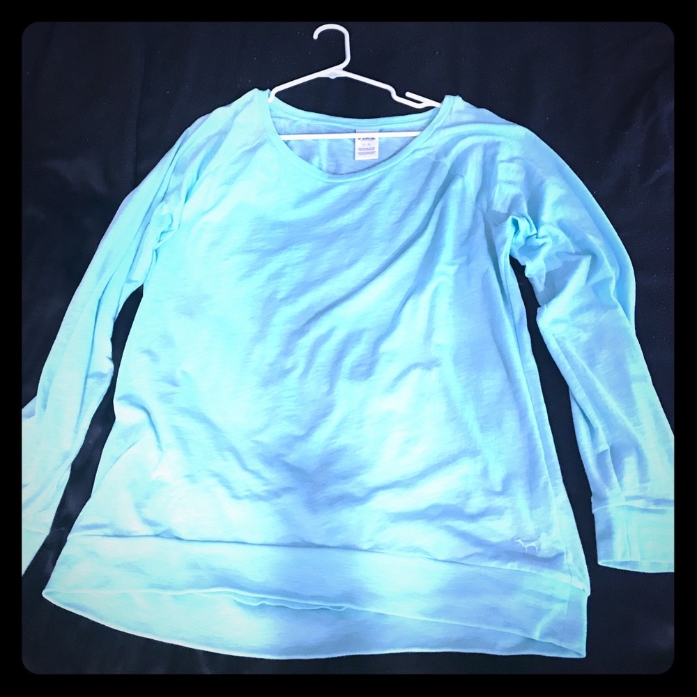 Victoria's Secret Light Blue Long Sleeve Flowy Top