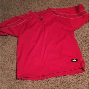 Easton red windbreaker