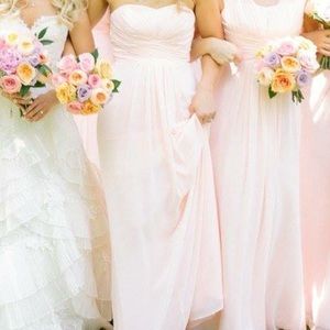 David's Bridal petal pink -size 0