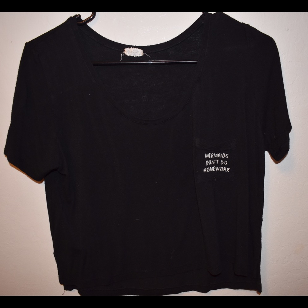 Black shirt with mini pocket