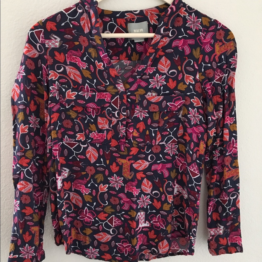 Anthropologie Maeve Blouse • Sz XS