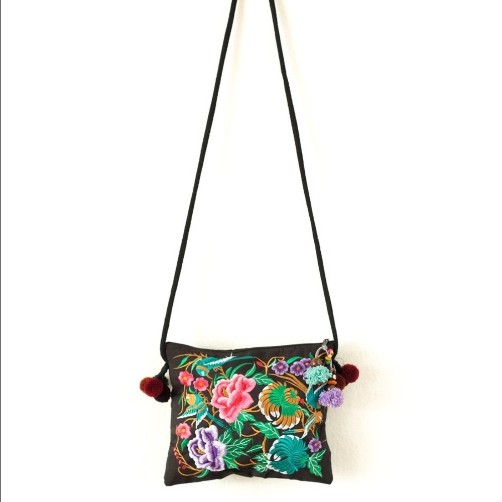 Embroidered Thai crossbody bag