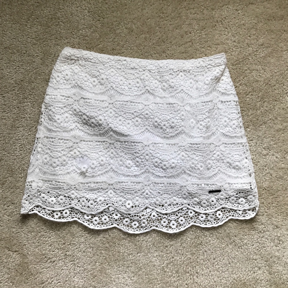 Abercrombie & Fitch Lace Frill Skirt