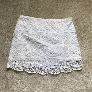 Abercrombie & Fitch Lace Frill Skirt