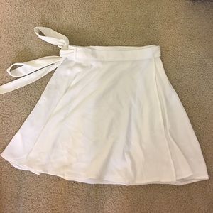 American Apparel white circle skirt