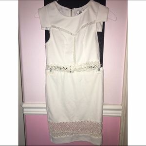 Sabo Skirt white two piece top & skirt