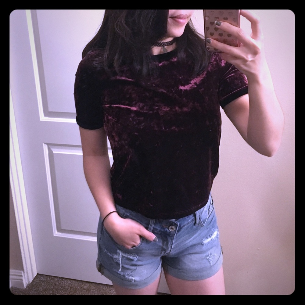 NWOT Forever 21 velvet top