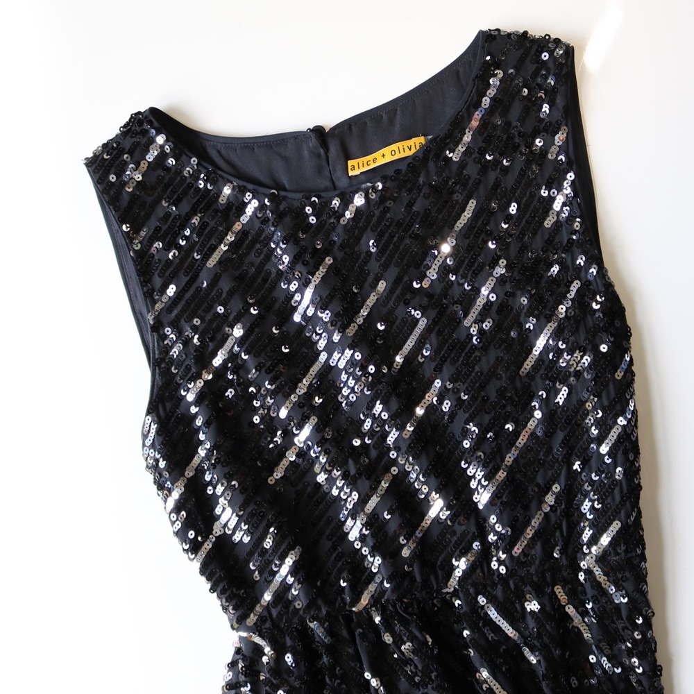 Alice + Olivia Phebe Sequin Dress