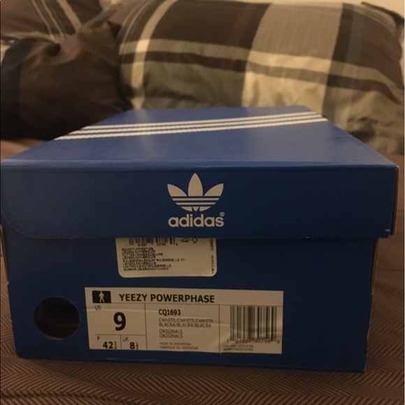 adidas gazelle silver green womens ADIDAS YEEZY POWERPHASE CALABASAS CORE BLACK SNEAKERS EU 38 ⅔ UK 5.5 US 6