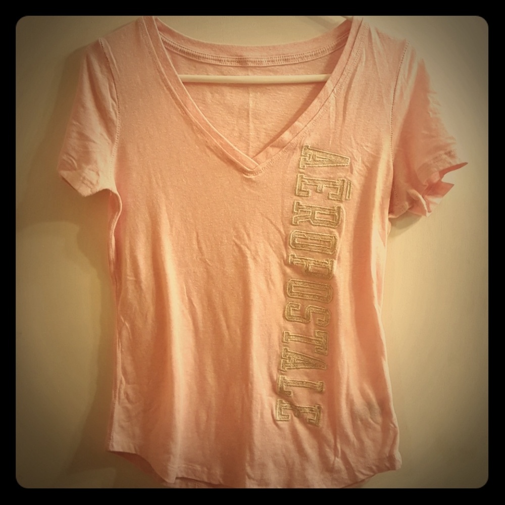 Medium Light Pink Aeropostale Shirt